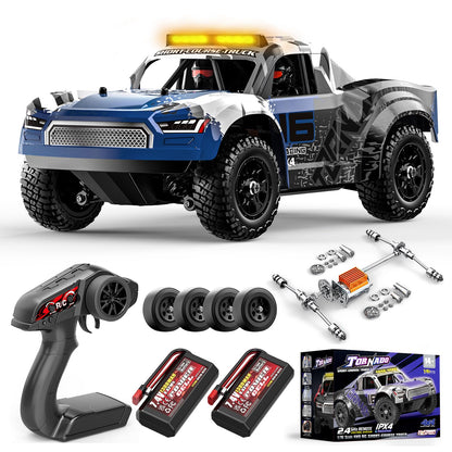 1:16 Scale RC Monster Truck, 2.4GHz Remote Control Fast RC Car 36km/h 4WD Off-Road Water-Resistant Electric Powered Vehicle with Dual Batteries, Drift