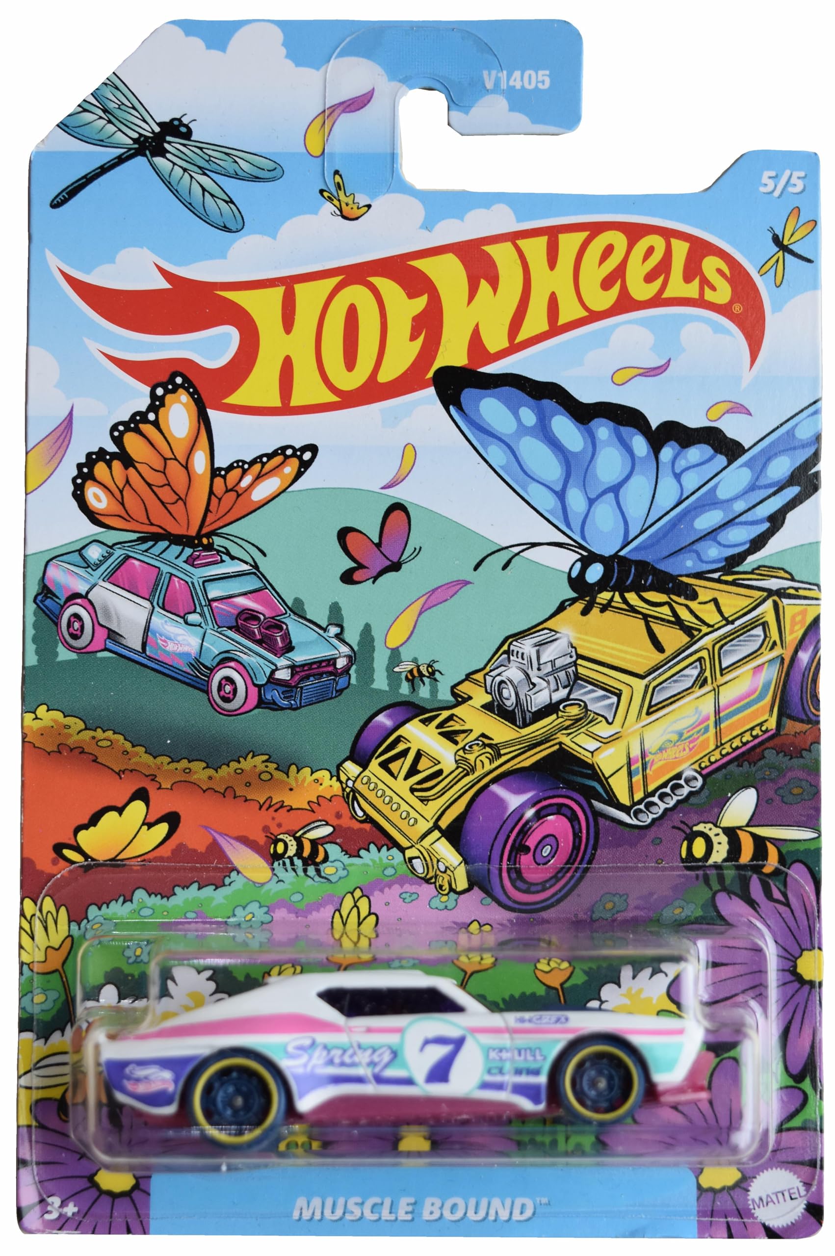 Hot Wheels Muscle Bound, Spring Edition 5/5 [White]