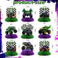 9Pcs Monster Truck Honeycomb Centerpieces Monster Truck Birthday Party Decorations Monster Truck Table Decorations Monster Truck Party Supplies