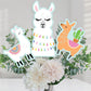 Big Dot of Happiness Whole Llama Fun - Llama Fiesta Baby Shower, Birthday Party Centerpiece Sticks - Table Toppers - Set of 15