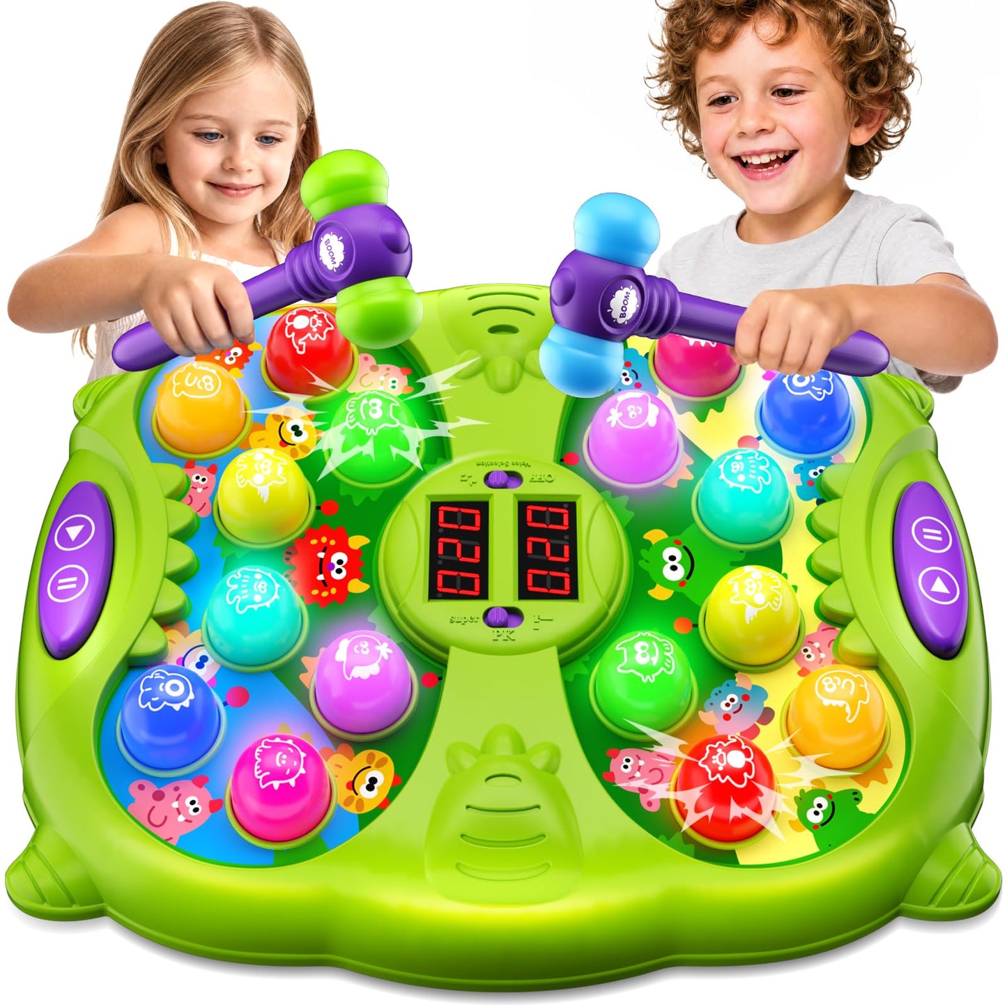 Noltola Whack Game Mole for Toddlers, Pounding Toys for Kids Ages 3-12