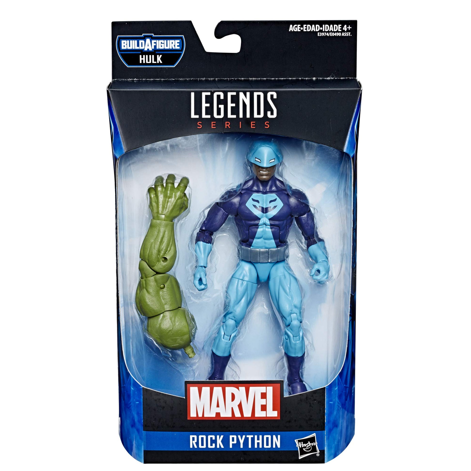 Marvel Legends Series Rock Python 6' Collectible Action Figure Toy for Ages 6 & Up with Build-A-Figurepiece
