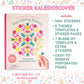 Mrs. Grossman's Sticker Kaleidoscopes Activity Book - Create Manadala Style Art with Sticker by Letter Format, Includes 8 Designs and Over 500
