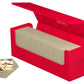 Ultimate Guard Arkhive 400+, Deck Case for 400 Double-Sleeved TCG Cards, Red, Compatible with Boulders, Magnetic Closure & Microfiber Inner Lining
