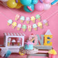Ice Cream Happy Birthday Banner - Ice Cream Birthday Party Decoration,Summer Birthday Banner,Ice Cream 1st Birthday Banner,Ice Cream First Photo Props