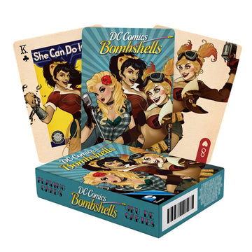 AQUARIUS DC Comics Bombshells Playing Cards - Bombshells Themed Deck of Cards for Your Favorite Card Games - Officially Licensed DC Comics Merchandise