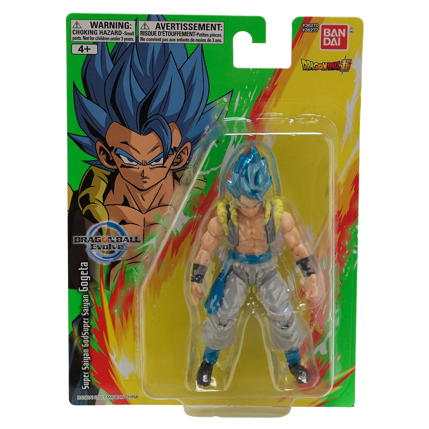 Bandai Namco - Dragon Ball Super - Super Saiyan Blue Gogeta, Dragon Ball Evolve 5" Action Figure