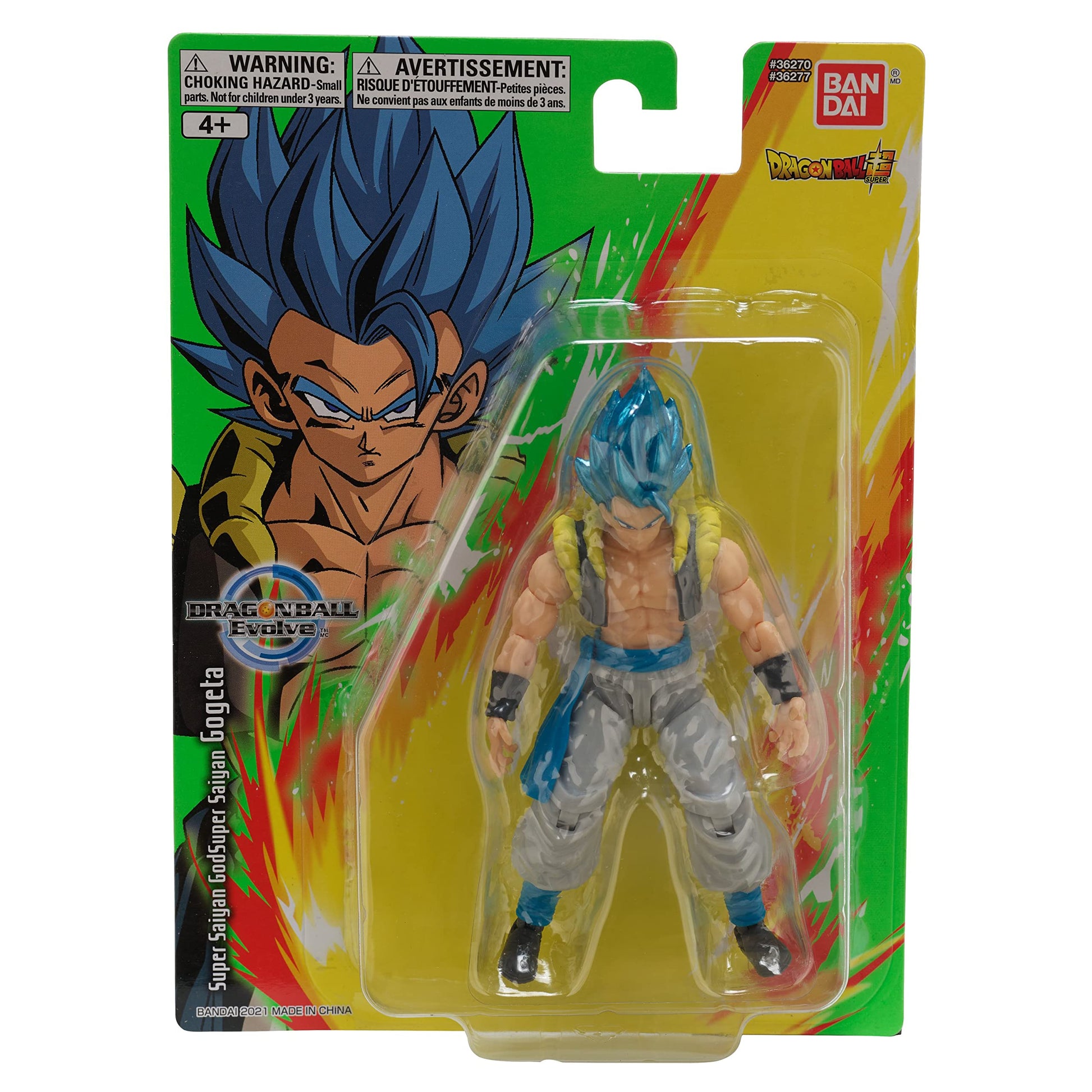 Bandai Namco - Dragon Ball Super - Super Saiyan Blue Gogeta, Dragon Ball Evolve 5" Action Figure