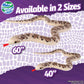 Real Planet 40" Curved Snake Stuffed Animal - Curved Snake Plush Animal for Kids Toy, Over 3 Feet Long Curved Snakes, Big Stuffed Giant Snake, (Brown
