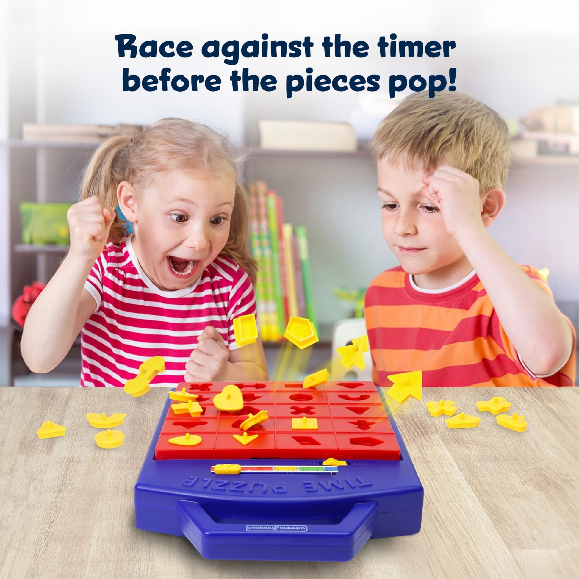 Winning Fingers Shape Toy Puzzle Game - Pop Up Board Game with Shape Puzzles - Two Players Concentration Games Puzzle Board Matching Game
