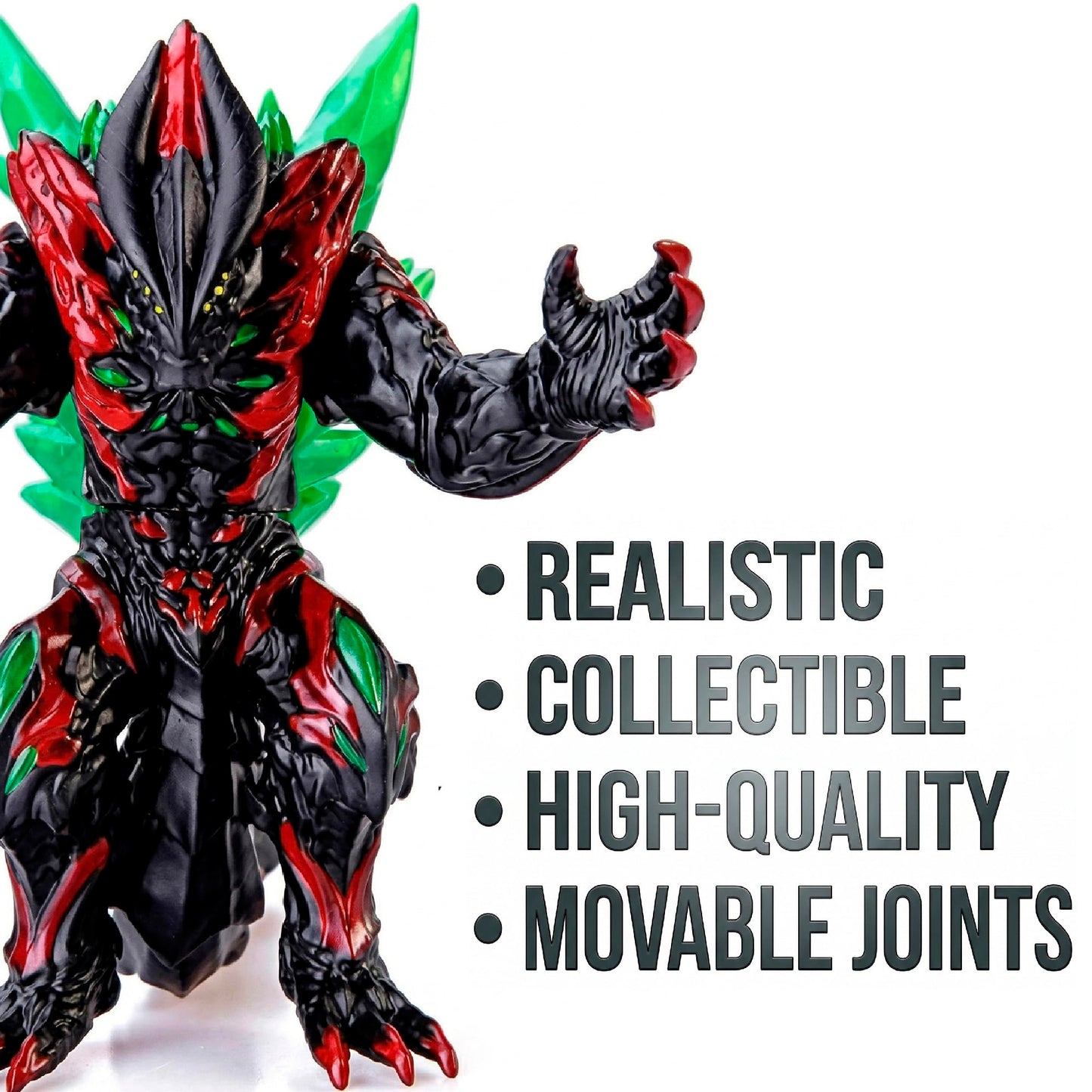 JAYKENIXO Ultra Giant Monster Action Figure 13 Inch - Movable Joints, Detailed Kaiju Toy, Collectible Figure for Kids & Adults, Monster Movie Inspired