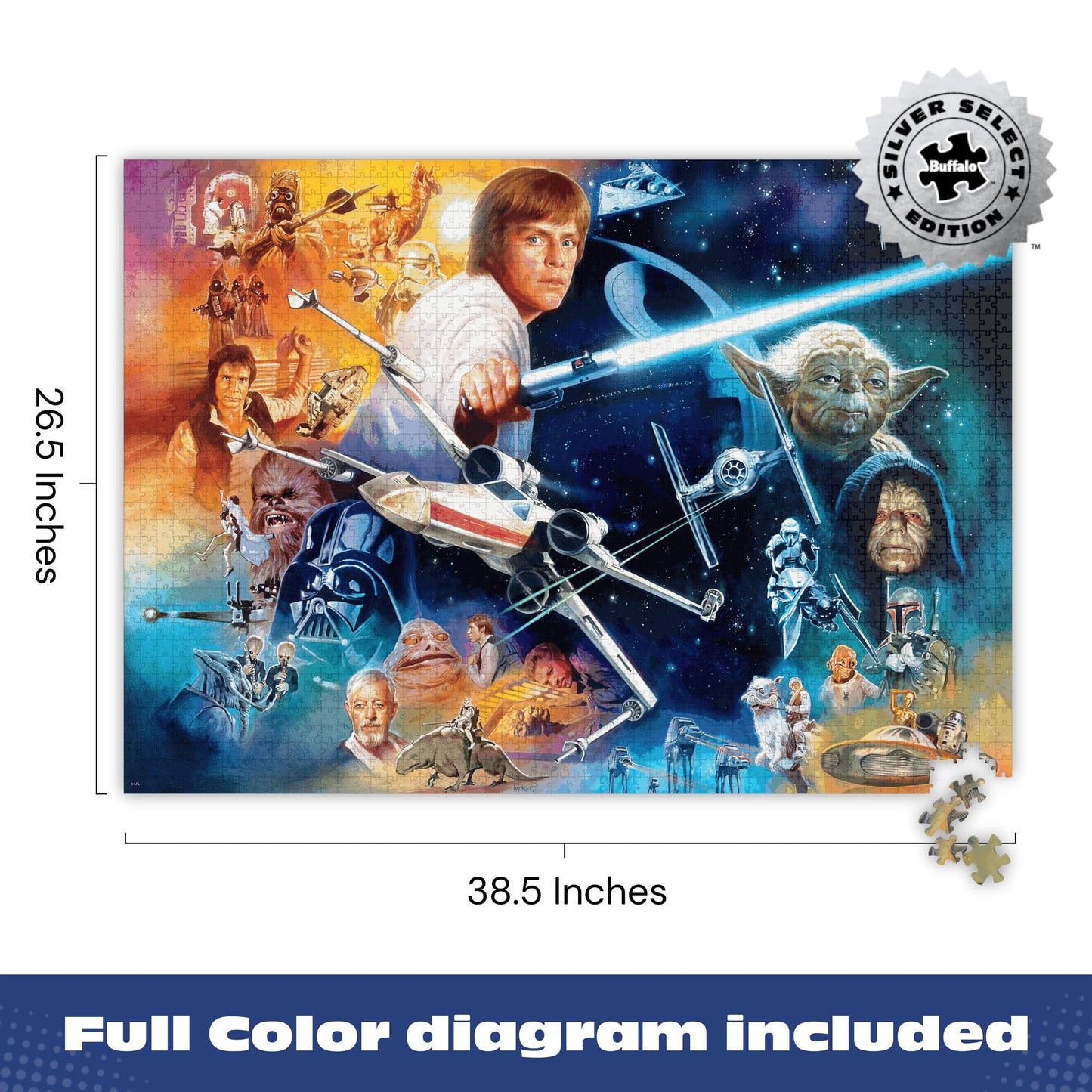 Buffalo Games - Star Wars™ The Force - 2000 Piece Jigsaw Puzzle for Adults