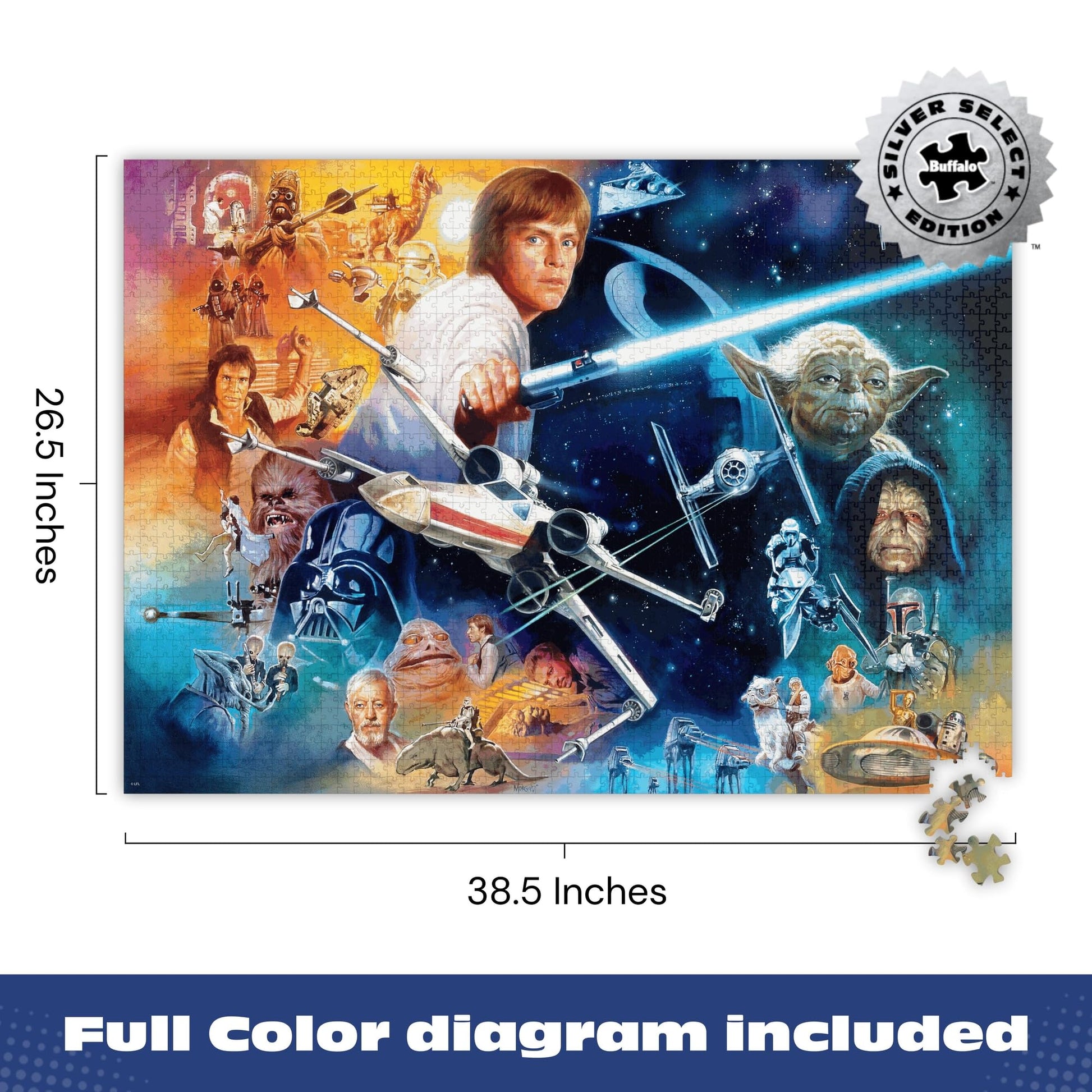 Buffalo Games - Star Wars™ The Force - 2000 Piece Jigsaw Puzzle for Adults