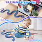 3D Printed Snake Eggs, Easter Egg Filled with Toy - Basket Essentials for Kids Boy Girls, Flexible Articulated 3D Printed Animal Fidget Toys (Cyan