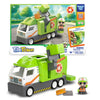 Tile Town Recycling Truck 15-Piece Magnetic Tile Playset, Interactive STEM Magnetic Tiles Toys, Includes 1 Action Figure and 2 Action Tiles