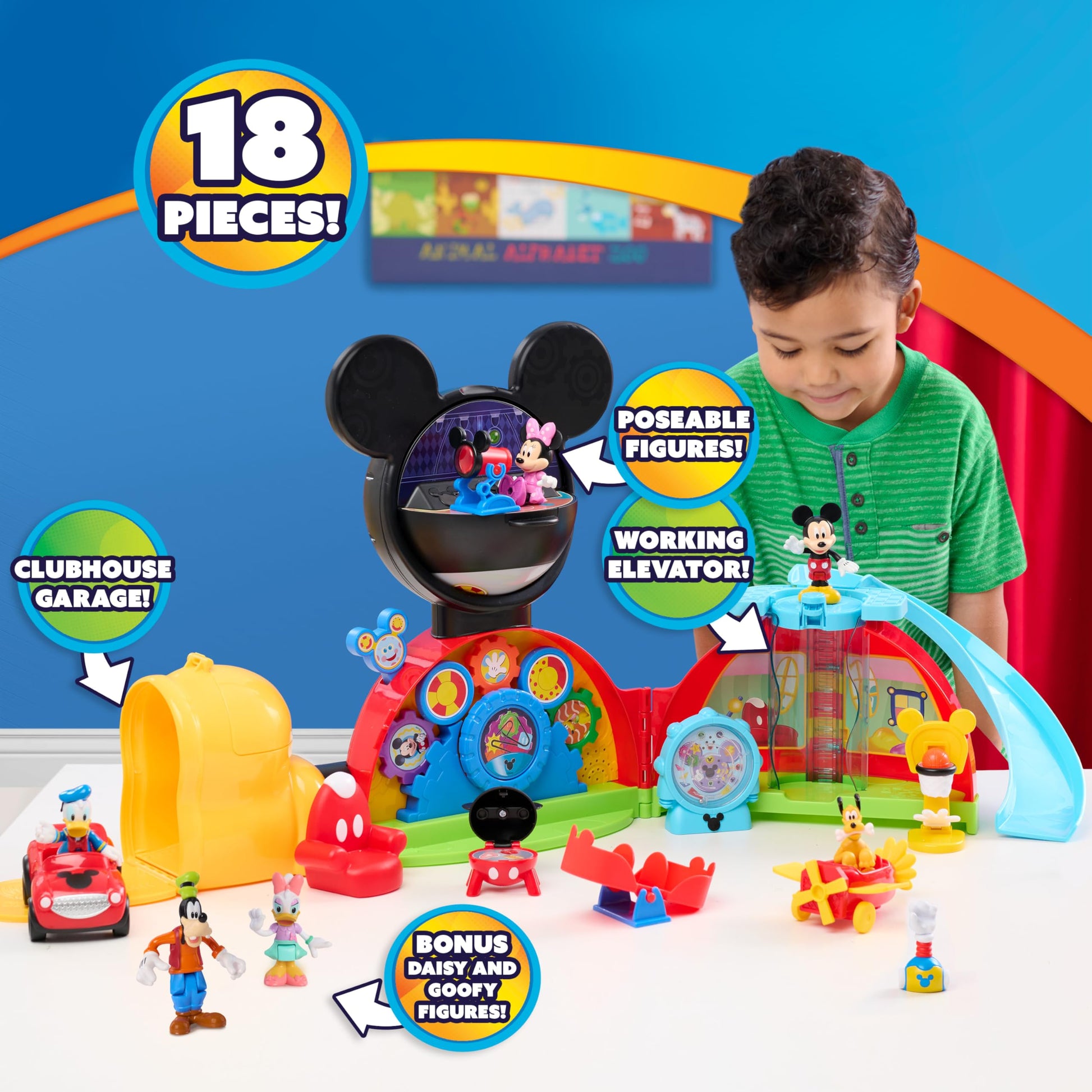 Disney Jr. Mickey Mouse Clubhouse Deluxe 28-inch Playset
