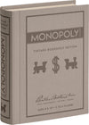 WS Game Company Monopoly Vintage Bookshelf Edition Board Game Premium Fabric-Wrapped Book Storage Box with Retro Graphics, Wooden Houses, Strategy