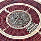 House of Cribbage - Round Shape 4 Tracks Continuous Cribbage Board Maple/Bloodwood with Push Drawer & Place for Skunks, Corners & Won Games
