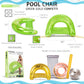 POZA Inflatable Pool Float Chair - Sparkle Confetti Lounge Inflatable Pool Floats, 2 Built in Cup Holders & Handles, Adult Inflatable Pool Lounger