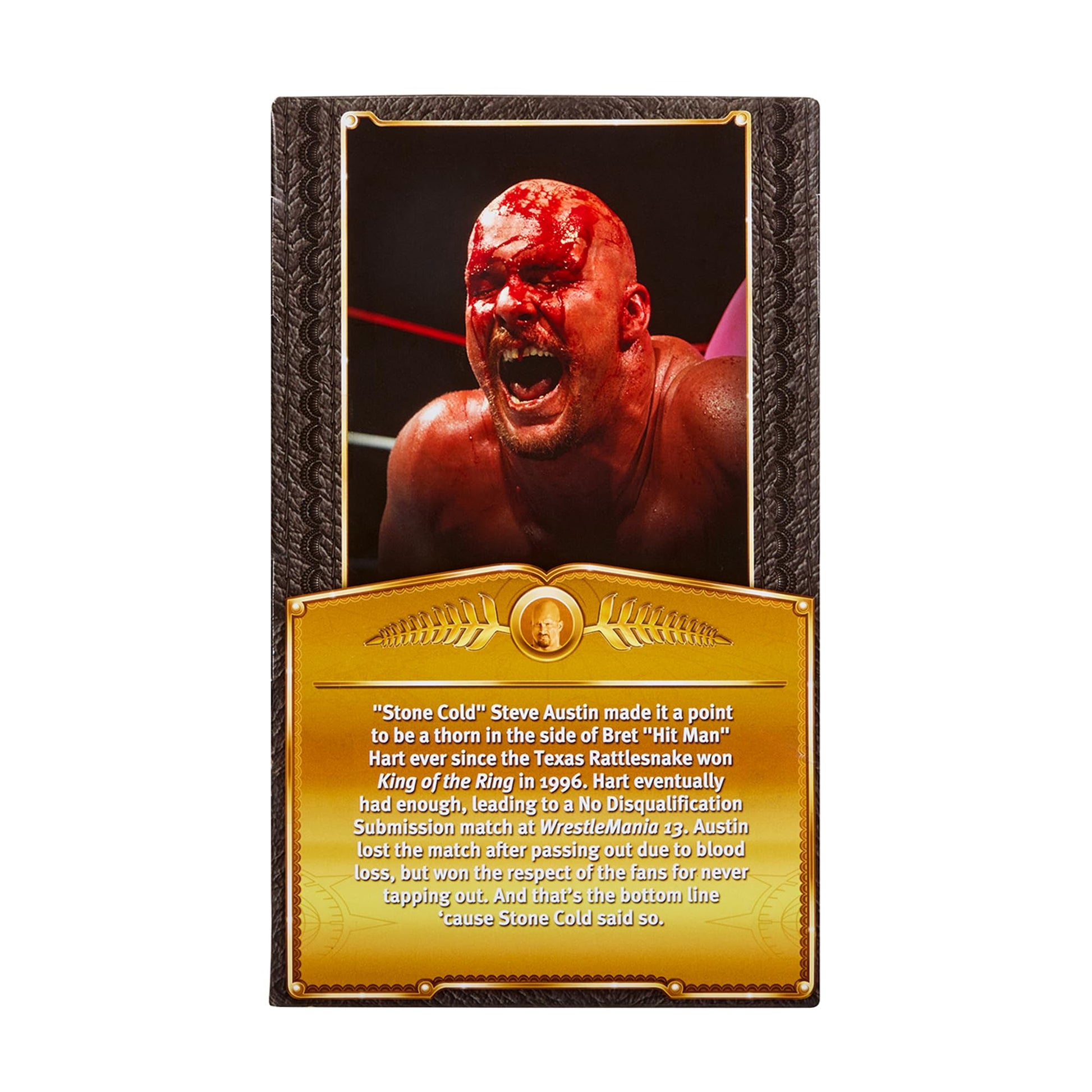 WWE Bloody Stone Cold Steve Austin (WM13) Defining Moments Ringside Exclusive