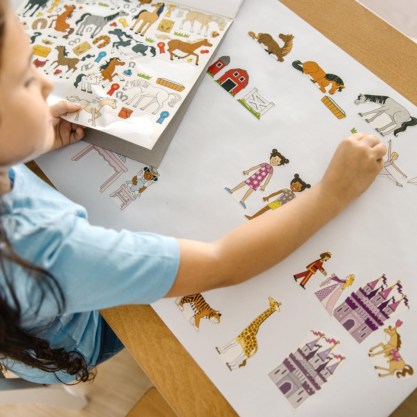 Melissa & Doug Sticker Collection and Coloring Pads Set: Princesses, Fairies, Animals, and More Kids Arts and Crafts, Sticker Books, Coloring Books