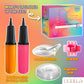 Hand Pump-Balloon Inflator & Kit - 2 Hand Air Pump for Balloons & Garland - Tie Tool, String & Tape for Birthday Party Decorations, Portable Air Pump