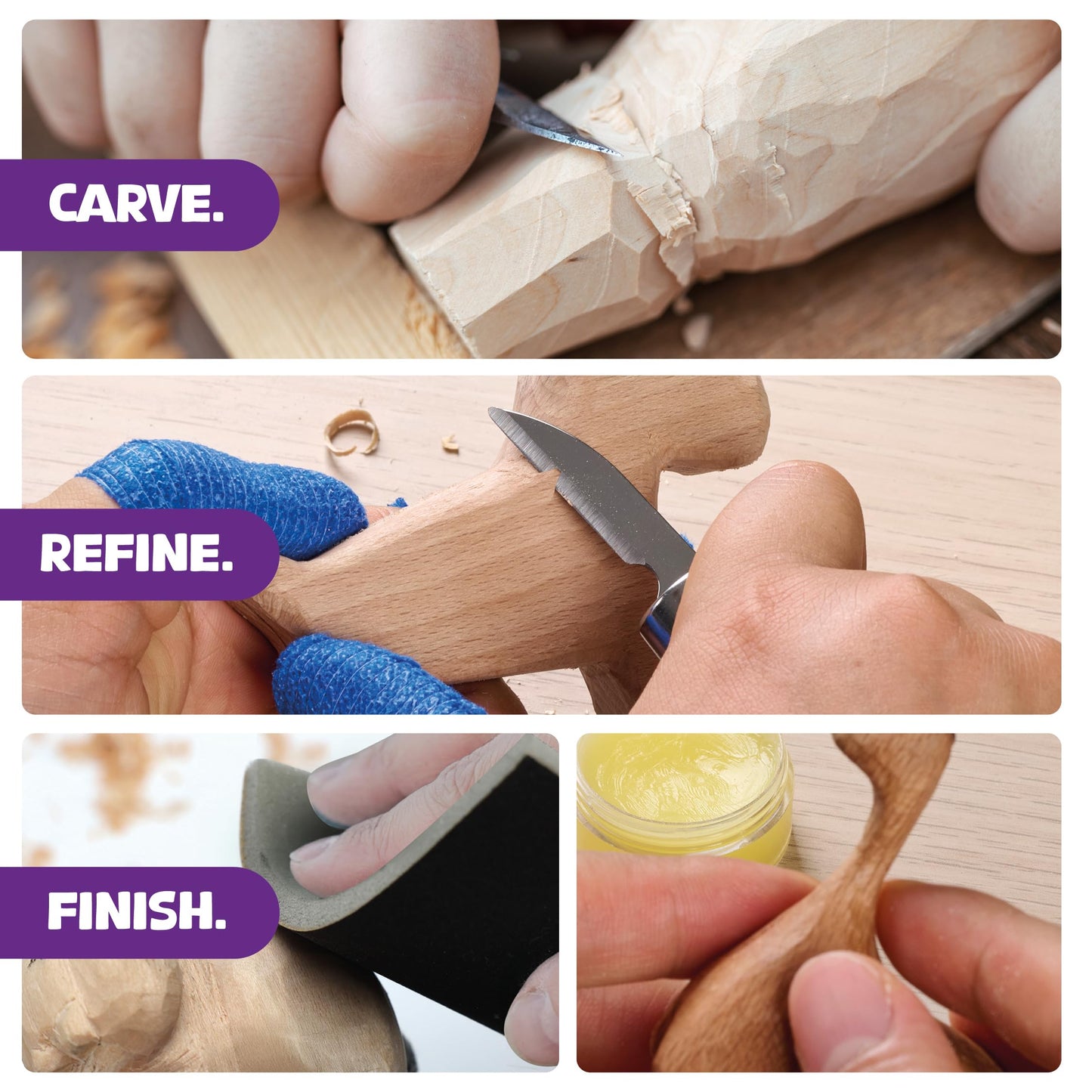 Wood Whittling Kit - Wood Carving Tools - Crafts for Adults - Easter Unique Gifts - Teen Boy Gifts - Birthday Gift Ideas for Women - Hobbies DIY Kits