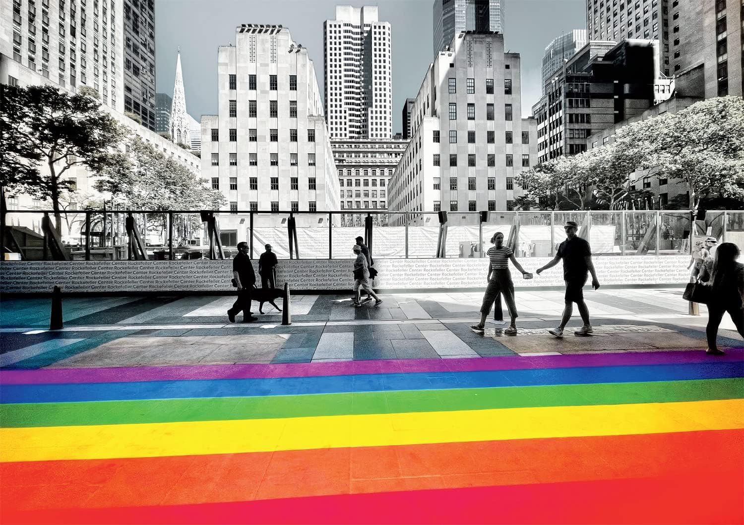 Buffalo Games - Mick Mick NYC - NYC Rainbow - 300 Piece Jigsaw Puzzle for Adults Challenging Puzzle Perfect for Game Nights - Finished Size is 21.25 x