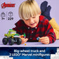 LEGO Marvel The Hulk Truck vs. Thanos - Monster Truck Building Toy for Kids 7+ - Includes Hulk & Thanos Toy Minifigures - Creative Birthday Gift Idea