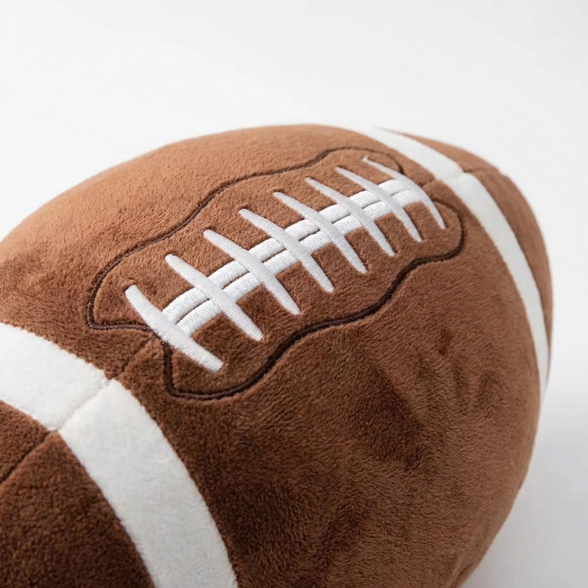 MSYA Cute Football Throw Pillow 20"x12" Soft Plush Football Cushion, 3D Stuffed Sports Ball Decor for Boys Room, Bedroom, Couch, Football Fan Gift