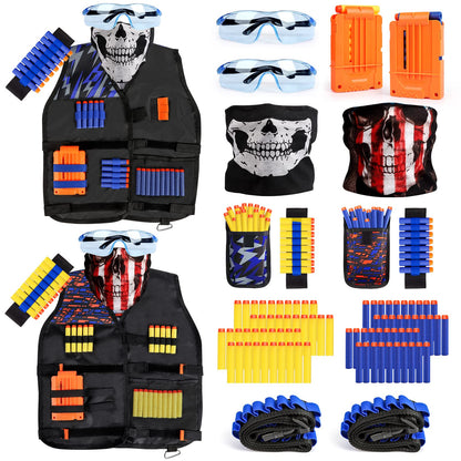 Taiker Compatible with Nerf Vest Kit, 2 Pack Tactical Vest
