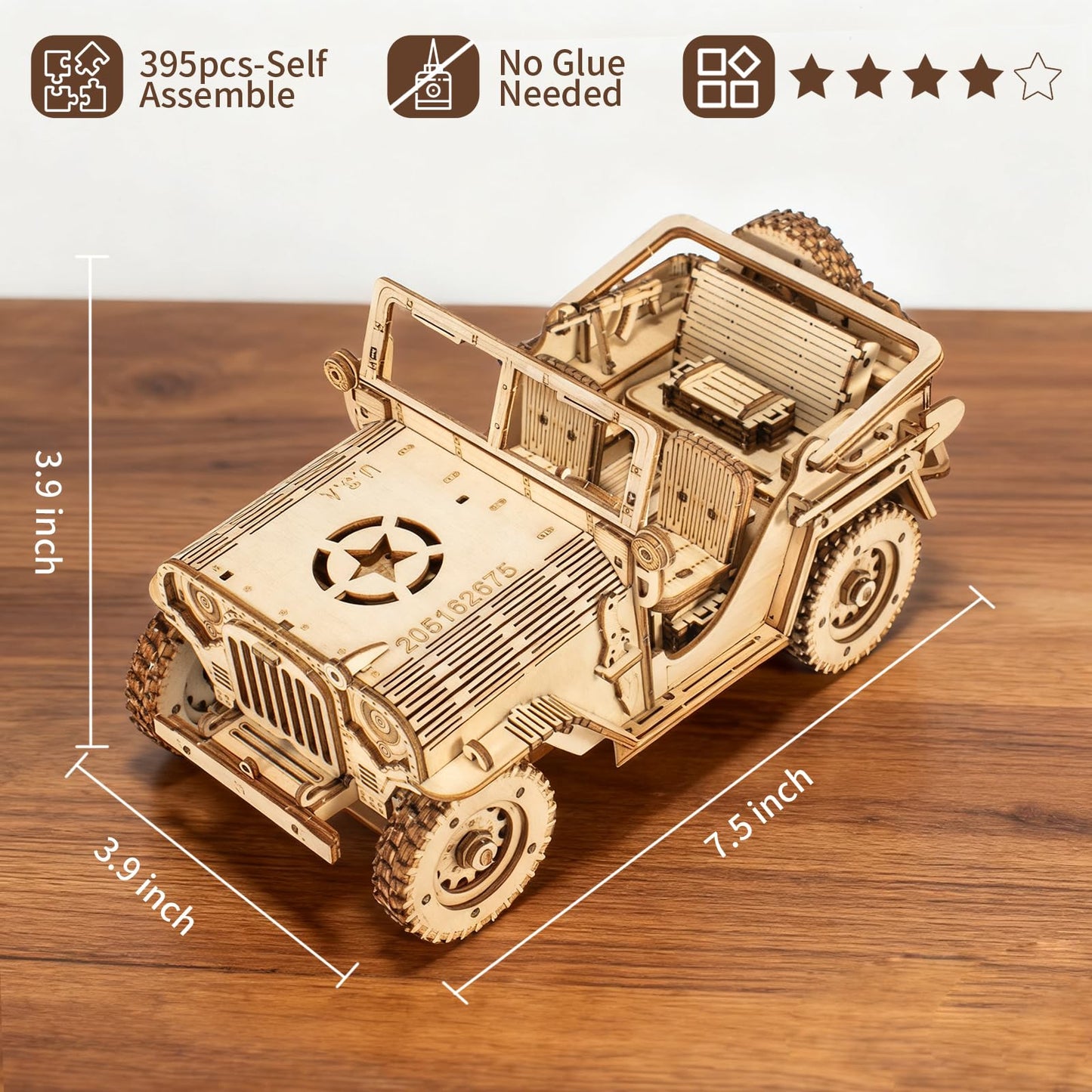 3D Wooden Puzzles for Adults,Wooden Toy for Kids and Adults,Model Building Kit,Educational Brain Teaser,Best Educational Christmas Birthday Day Gift