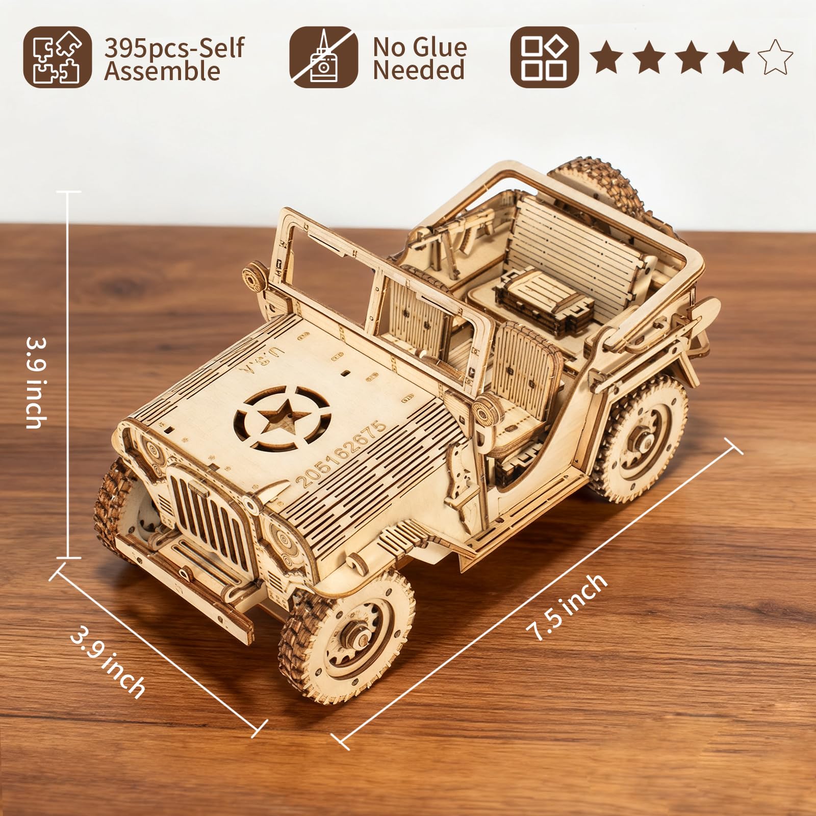 3D Wooden Puzzles for Adults,Wooden Toy for Kids and Adults,Model Building Kit,Educational Brain Teaser,Best Educational Christmas Birthday Day Gift