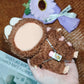 CiuZikGok 3pcs Doll Accessories Set Included White Knitted Bag, Purple Camera Charm & White Water Charm Dress Up Accessories for 17cm Doll, Mini
