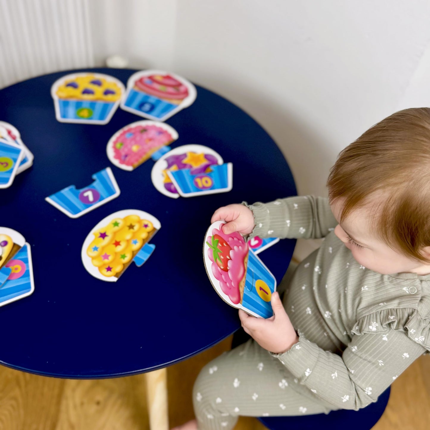 The Learning Journey: My First Match It - Counting Cupcakes- 15 Piece Self-Correcting Matching Puzzles - First Learning Toys for Toddlers 2-5 - Award