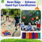 Enjamyo 16 Pack Bean Bags, Mini Bean Bags, 2.75 x 2.75 Inch, 6 Colors