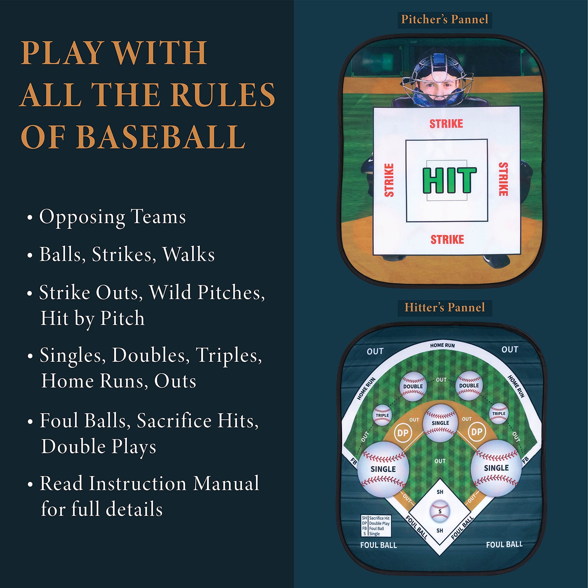 GUD Baseball & Darts Games, Sports Gifts for Kids Teens Adults, Target Party Toy, Tailgating Indoor Outdoor Fun