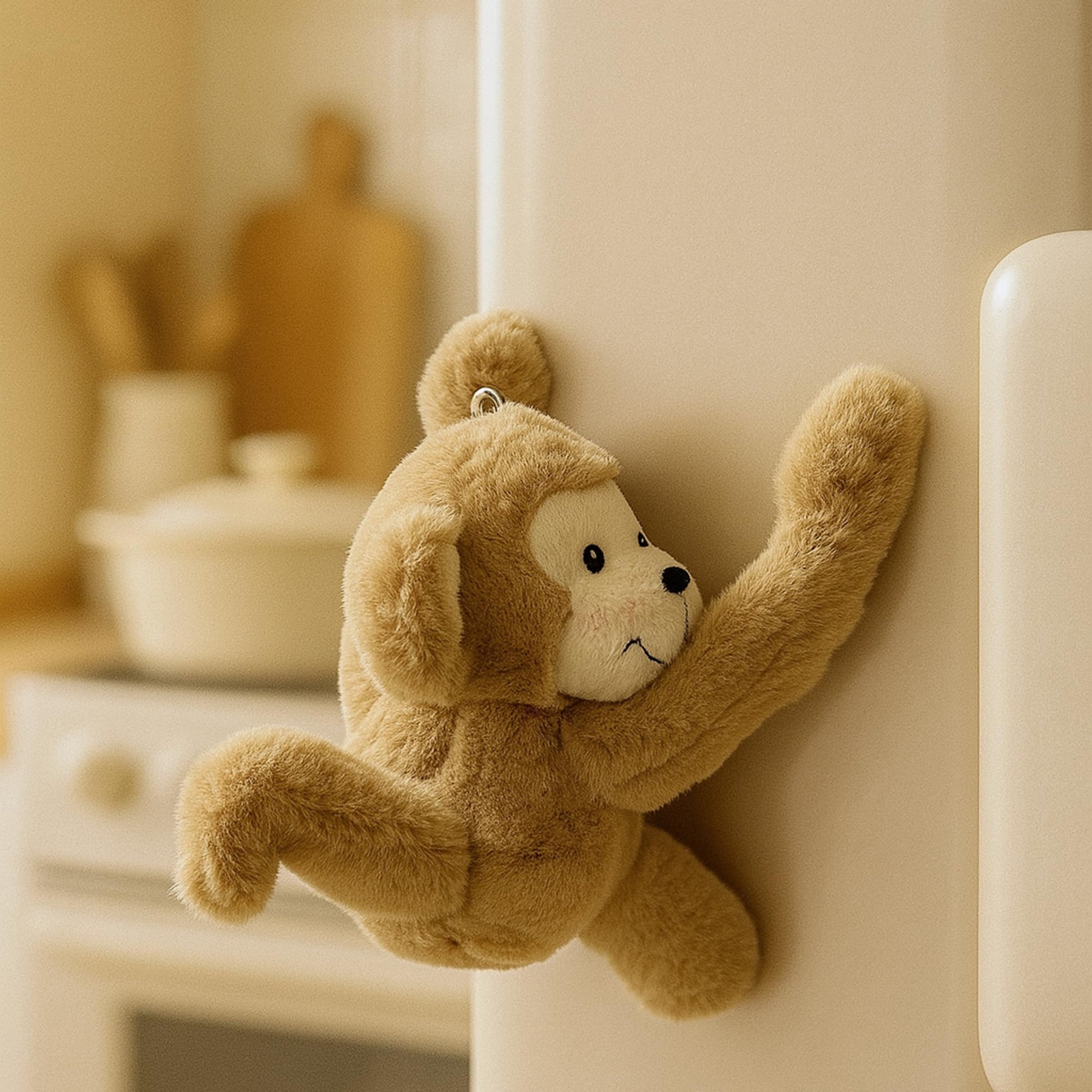 Plushland Magnetic Plush Pair - Couple Stuffed Animals Set Pairs Plush Toys for Best Friends & Kids - Huggable Monkey-Ready Emotional Support Toy