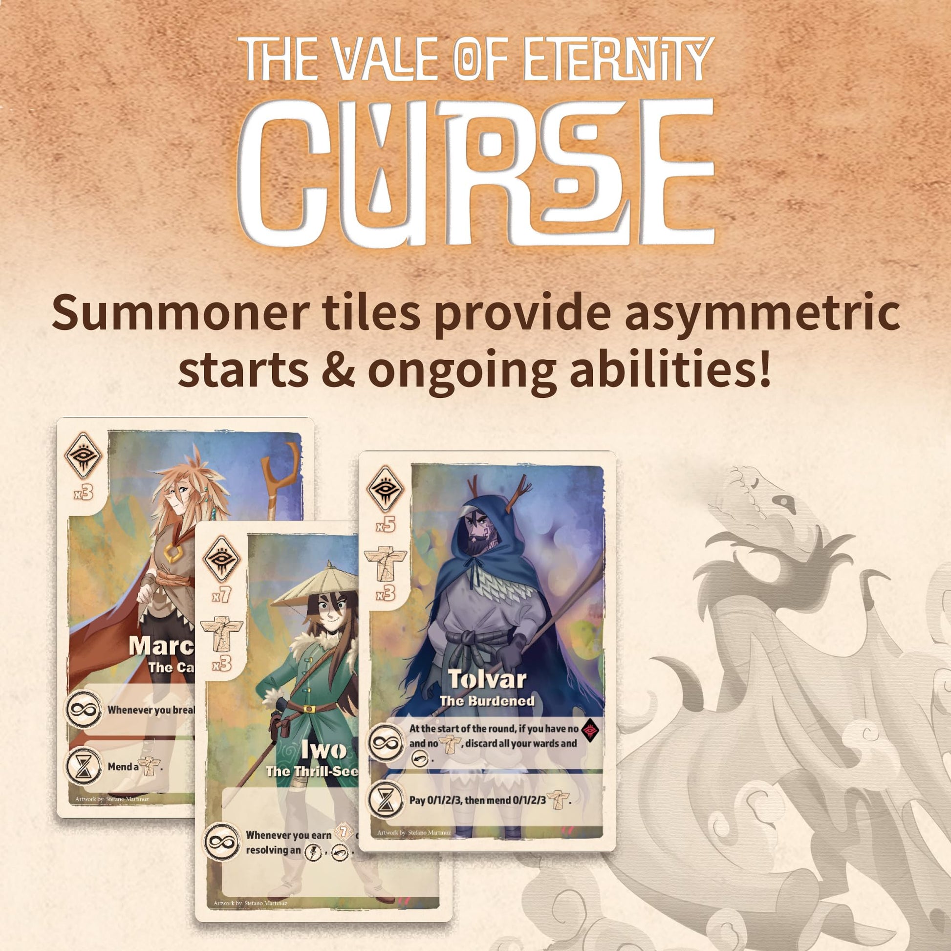 Renegade Game Studios Vale of Eternity Curse Expansion, Fantasy Board Game, Card Drafting, Asymmetric Abilities, 2-4 Players, Ages 14+