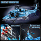 Powered Military Helicopter Building Blocks Set - 1521PCS Army Aircraft Bricks Model with Motor-Driven Rotors, Power Module & Mechanical Gear System