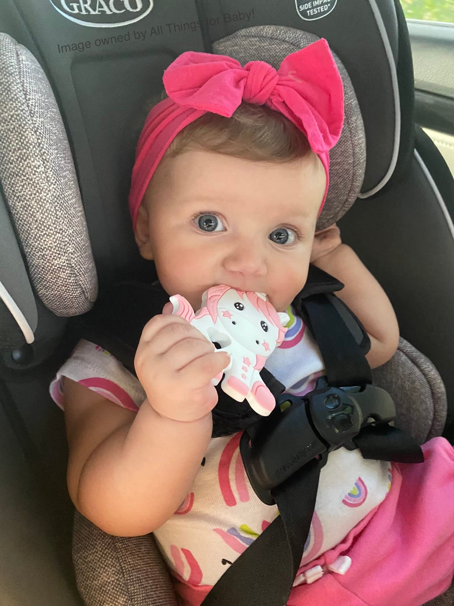 Unicorn Silicone Teething Toy! 100% Safe, Non-Toxic, BPA Free and Effective for Teething Pain Relief...Adorable Unicorn Teether Designed for a Happy