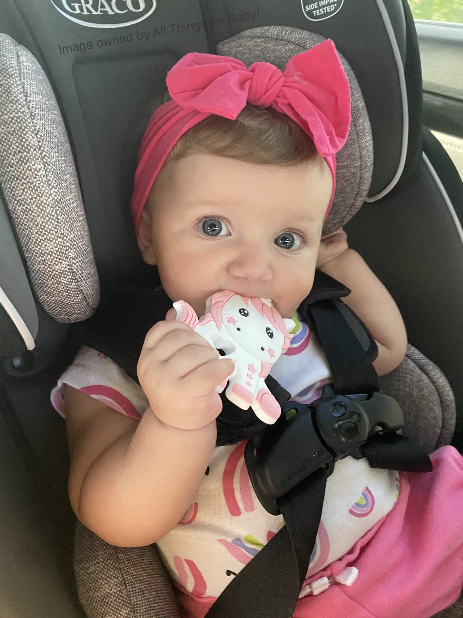 Unicorn Silicone Teething Toy! 100% Safe, Non-Toxic, BPA Free and Effective for Teething Pain Relief...Adorable Unicorn Teether Designed for a Happy