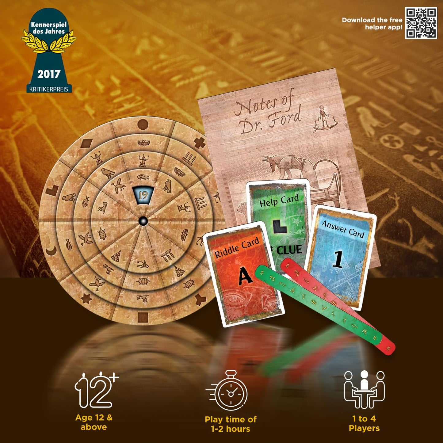 Exit: The Pharaoh's Tomb | Exit: The Game - A Kosmos Game | Kennerspiel Des Jahres Winner | Family-Friendly, Card-Based At-Home Escape Room Experience