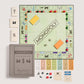WS Game Company Monopoly Vintage Bookshelf Edition Board Game Premium Fabric-Wrapped Book Storage Box with Retro Graphics, Wooden Houses, Strategy