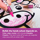 DoodleFace High-Contrast Black & White 3D Farm Animals - Builds Baby Vision Books & Cards Can't. Then Toddler Motor Skills for School. Re-Colorable