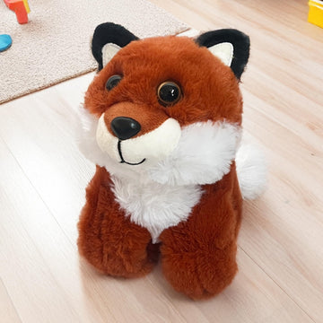 The Petting Zoo Fox Stuffed Animal Plushie Slap Bracelet, Gifts for Kids, Slapstix Wildlife Animals, Fox Plush Toy, 10 inches