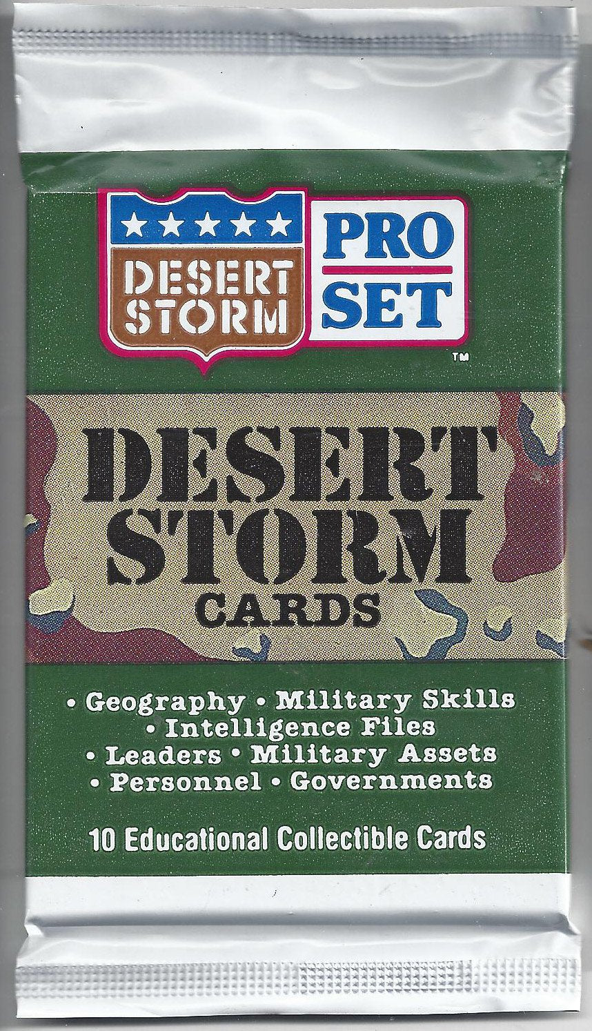Pro Set Desert Storm Trading Cards Box