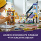 LEGO Friends Downtown Flower and Design Stores 41732 Building Set - Buildable Toy with Apartment, Shops, House, and Classic Characters, Model to