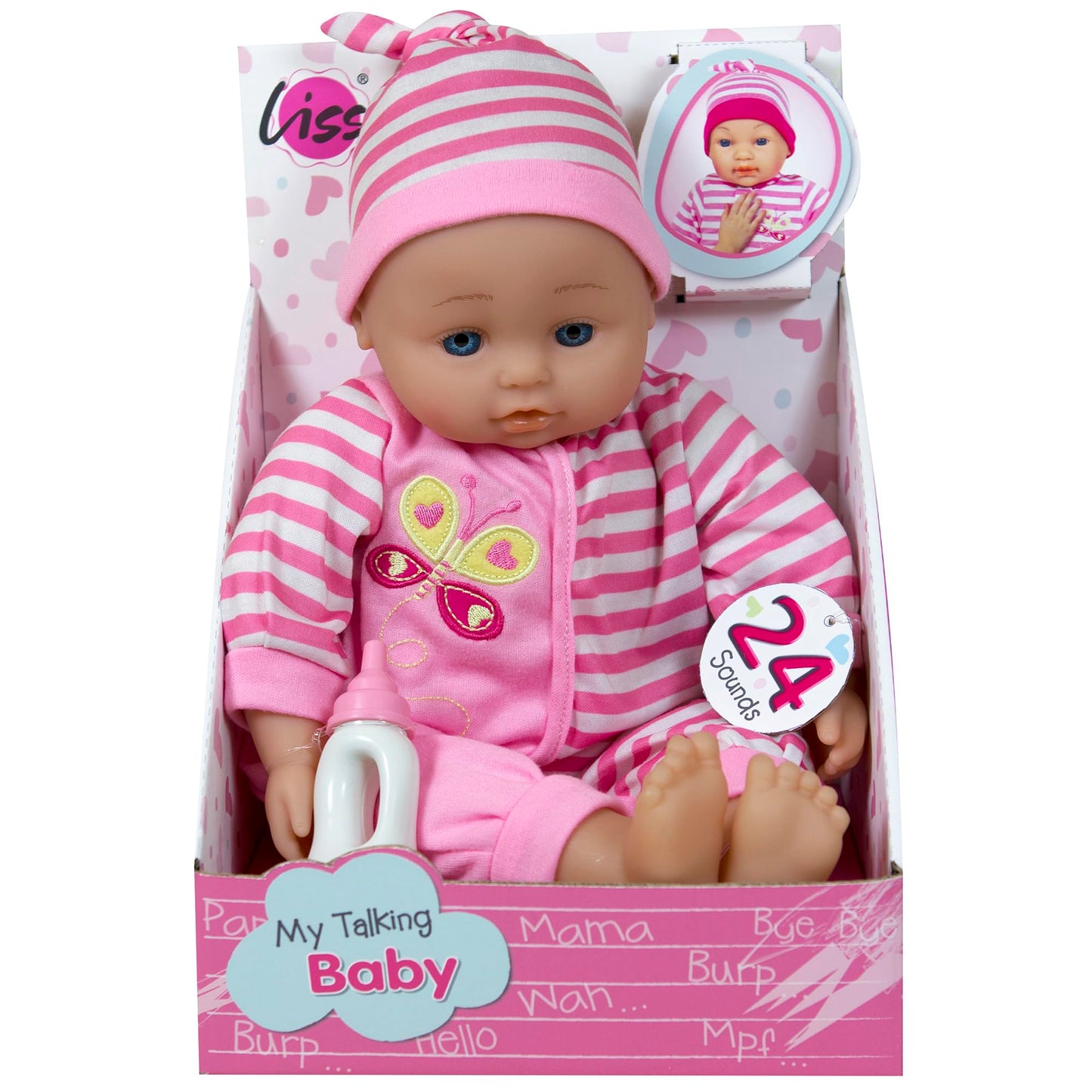 Lissi Doll - Talking Baby 15 Inches, Pink,197846