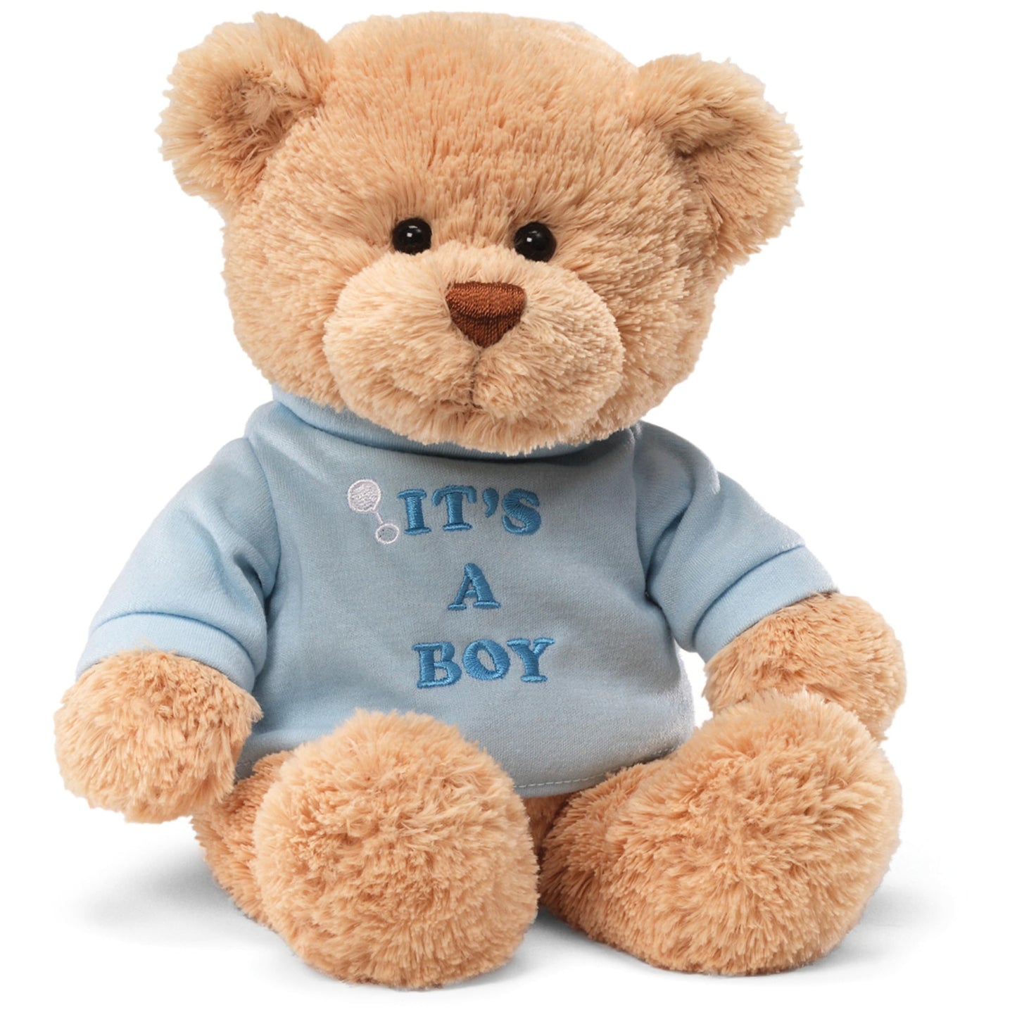 GUND “It's a Boy” 12-Inch Message Bear with Blue T-Shirt, Ages 0+